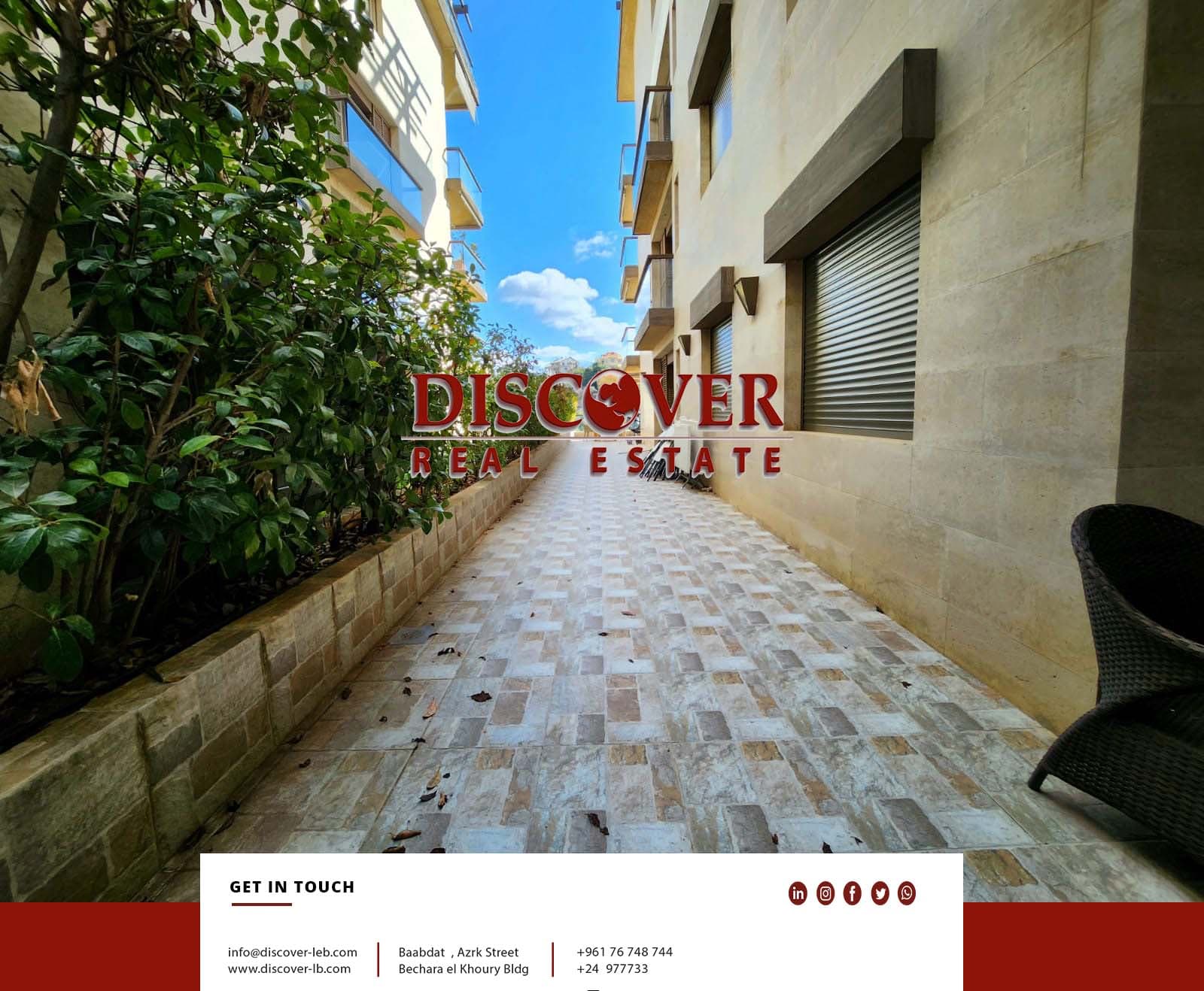 Luxurious Apartment for sale in Baabdat + Terrace