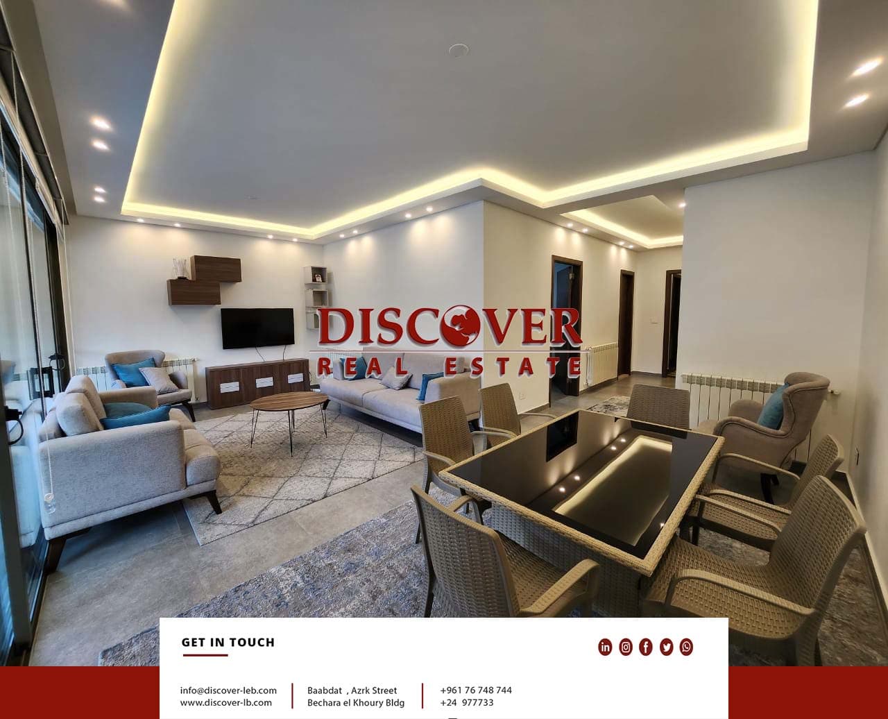 Apartment + terrace for sale in a prime location in Baabdat